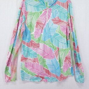 Golf Shirt Large Mesh Panel Long Sleeve